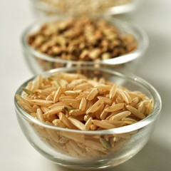 Brown rice in a bowl
