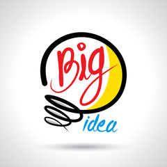 Light bulb vector icon creative idea