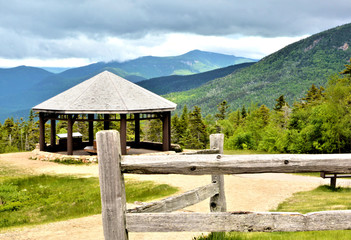 Fototapeta na wymiar Vista of the White Mountains of New Hampshire