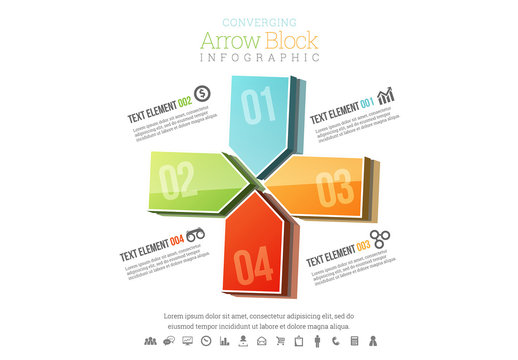 Converging Arrows Infographic