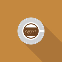 Coffee design template, creative vector