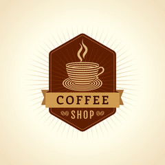 Coffee design template, creative vector