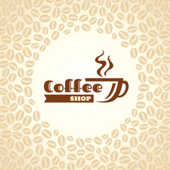 Coffee design template, creative vector