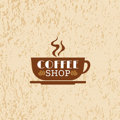 Coffee design template, creative vector