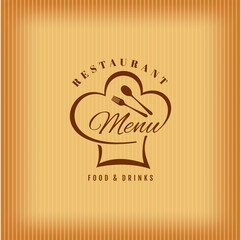 Restaurant menu card design.