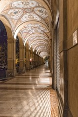 portico di bologna - obrazy, fototapety, plakaty