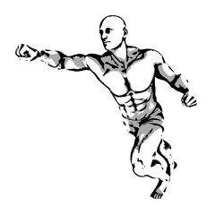 Comic Book Hero Pose