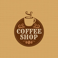 Coffee design template, creative vector