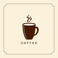 Coffee design template, creative vector