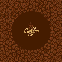 Coffee design template, creative vector