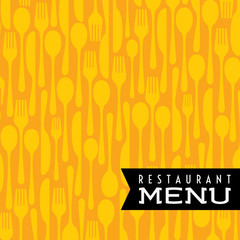 Restaurant menu card design.