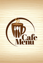 Coffee design template, creative vector