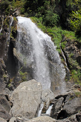 Cascada El Salto de Sallent de G&aacute;llego en el Valle de Tena, Huesca (Espa&ntilde;a)