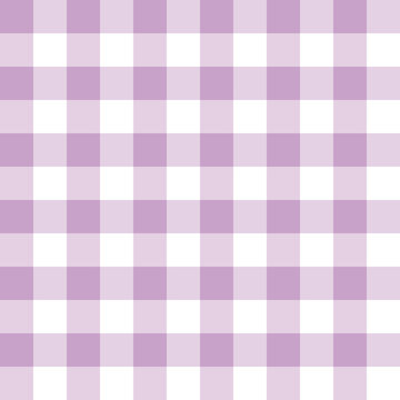 Lilac and white checkered seamless background pattern