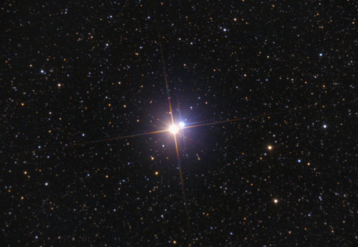 Fototapeta In this photo you can see Albireo (double star) also called Beta Cygni. Taken by my telescope and cared by me in post production for details and quality.