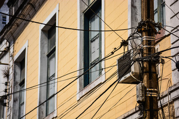 light wires in the street