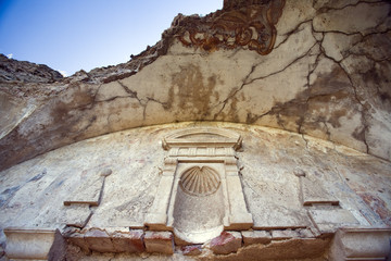 Ruins of San Antonio de Padua convent (15th century), town of Garrovillas de Alconetar, province of...