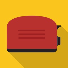 Toaster flat icon on isolated transparent background.