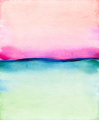 Abstract watercolor painted background - 122986711