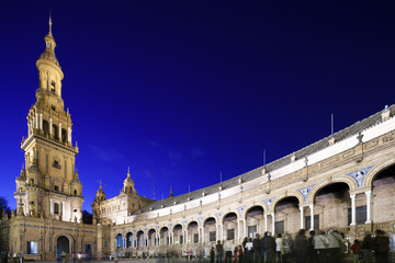 Fototapeta na wymiar Plaza de España, Seville, Spain