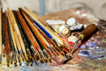 Fototapeta premium Artistic equipment