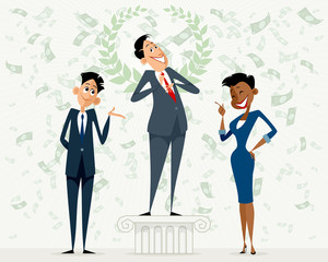 Obraz premium Achieving in business