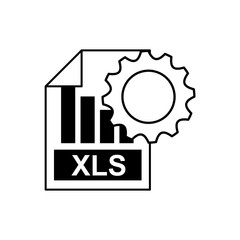 gear settings with electronic file vector illustration design