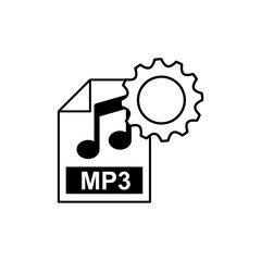 gear settings with electronic file vector illustration design