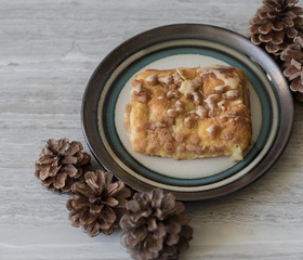 Bear Claw Danish Pastry on Plate