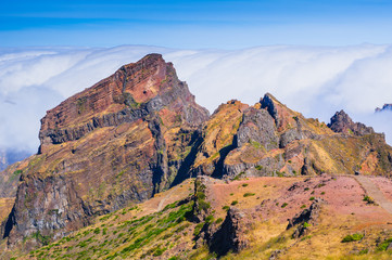Pico do Arieiro, the highest point of the island. Madeira. Portugal