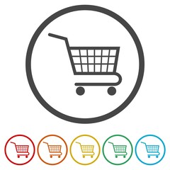 Line shopping cart Icon