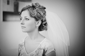 Fototapeta premium Bride before makeup