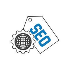 search engine optimization tag icon vector illustration design