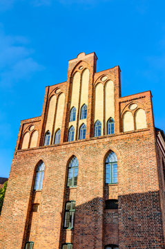 Rathaus am Schuhmarkt in der Altstadt von Parchim, Mecklenburg-Vorpommern