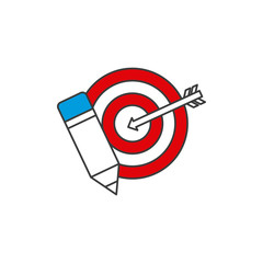 target arrow with seo icon vector illustration design