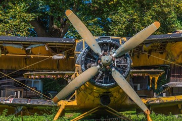Propeller Doppeldeckerflugzeug
