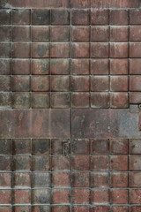 Rusted folding metal gate, Mandalay, Myanmar