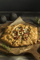 Savory Prosciutto Cheese and Pear Galette
