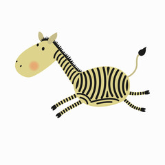 Cartoon cute zebra