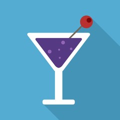 Alcohol flat icon on isolated transparent background	