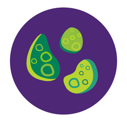 Bacteria virus vector icon
