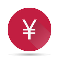 Yen currency icon vector illustration.