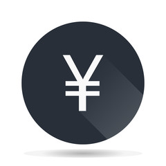 Yen currency icon vector illustration.