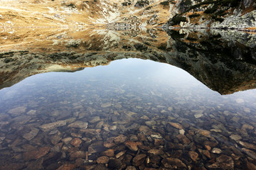 Autumn landscape in Natural Park Retezat, Romania, Europe
