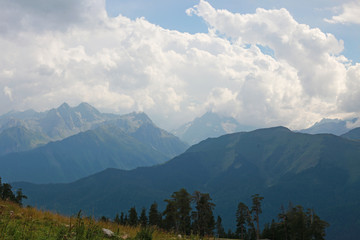 Naklejka na ściany i meble mountains in the Caucasus