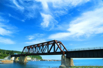 Bridge in Port Daniel in Gaspesie