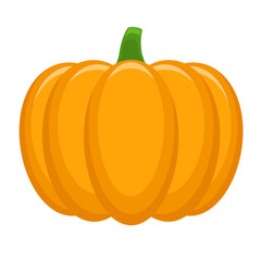 Pumpkin isolated on white background.
