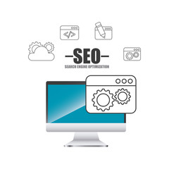 search engine optimization icons vector illustration design