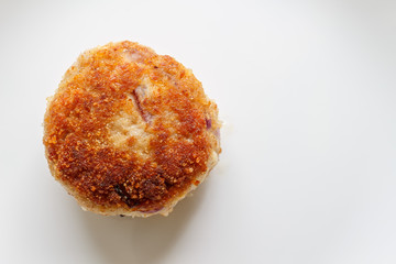 Homemade meat cutlet