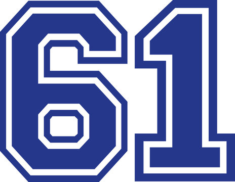 Sixty-one college number 61